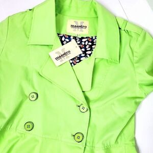 Maestro Lime Green Swing Coat